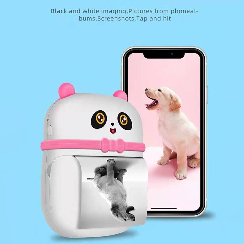 Portable MINI Printer Thermal Print Photo Pocket Thermal Label Printer 58mm Printing Wireless Bluetooth Android IOS Printers