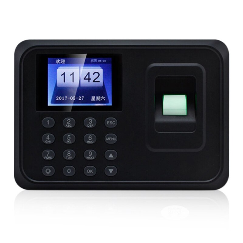 Biometrische Vingerafdruk Tijdregistratie Machine Time Clock Recorder (Au Plug): Default Title