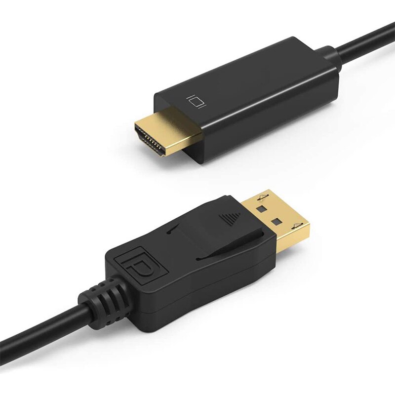 Displayport Naar Hdmi Kabel 2-Pack, Dp Naar Hdmi Adapter Man Op Man Voor Pcs Naar Hdtv, monitor, Projector Met Hdmi-poort