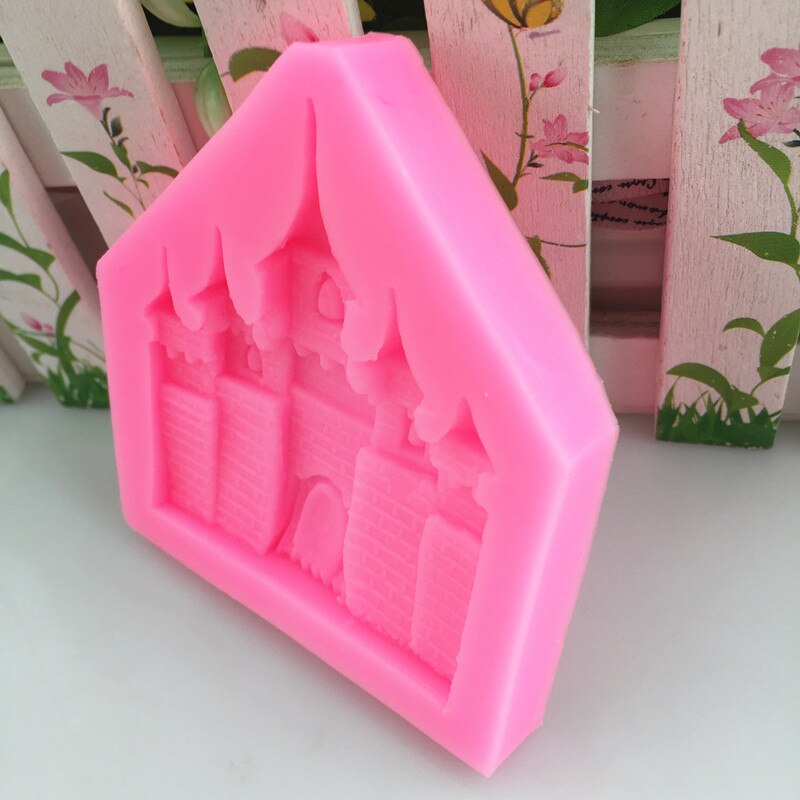 Princess Castle Fondant Mould DIY Castle Chocolate Silicone Mold Cake Decoration Gypsum Epoxy Mold