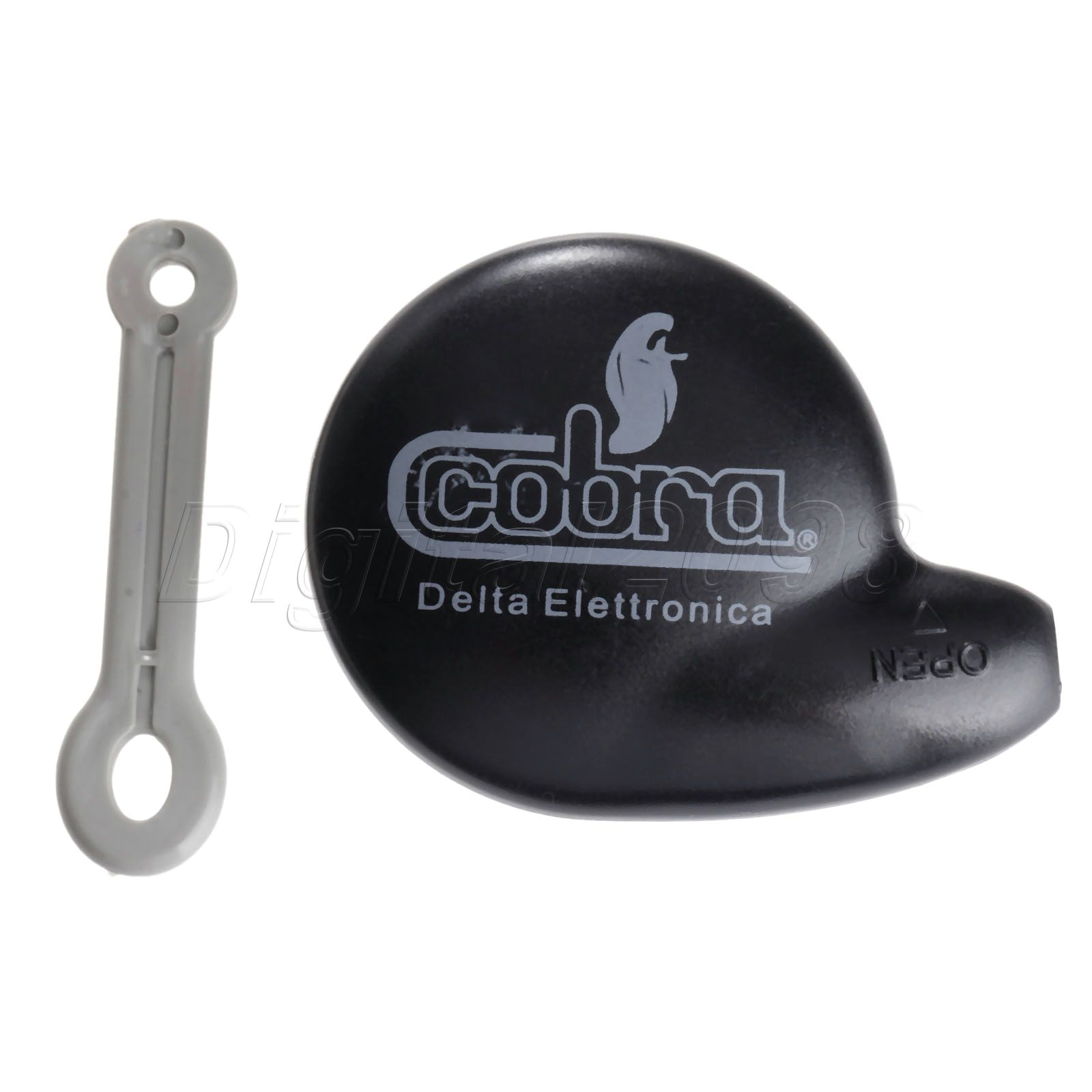 Yetaha-carcasa de llave remota de repuesto, 2 botones, para alarma Cobra 7777, color negro, sin llave, fundas para mando de coche