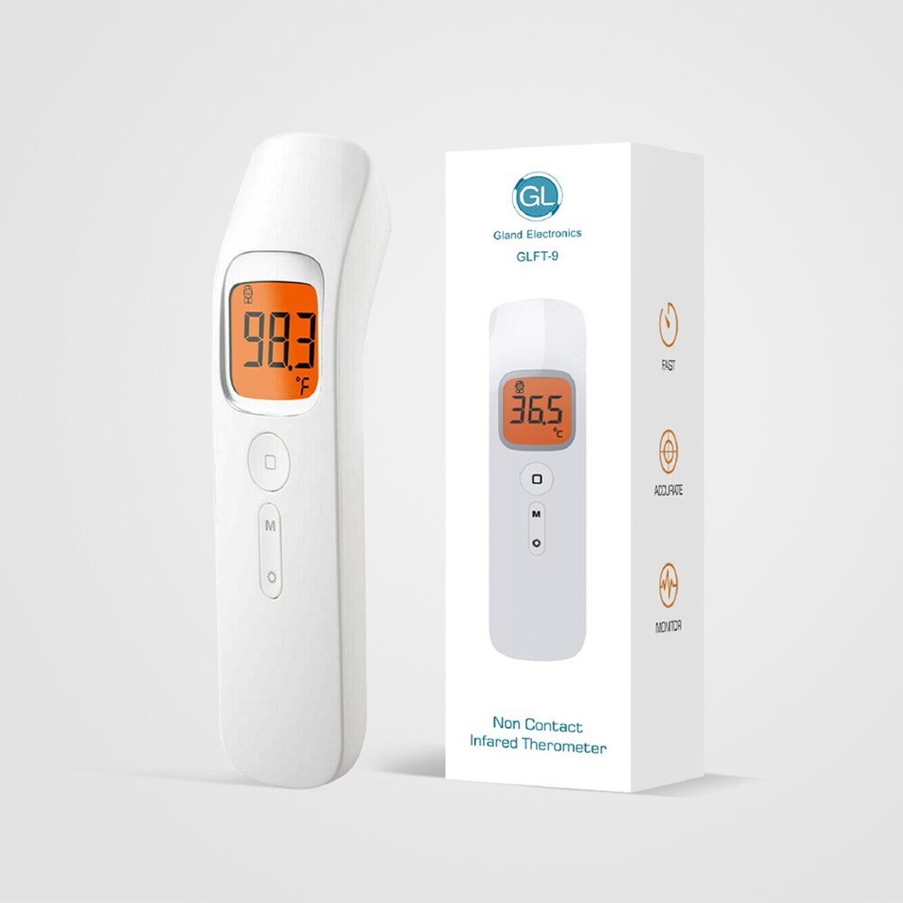 Vs Voorraad Digitale Infrarood Temperatuur Gun Lcd Display Non-contact Ir Voorhoofd Oor Temperatuurmeting Voor Baby Kids Volwassenen: Option 1