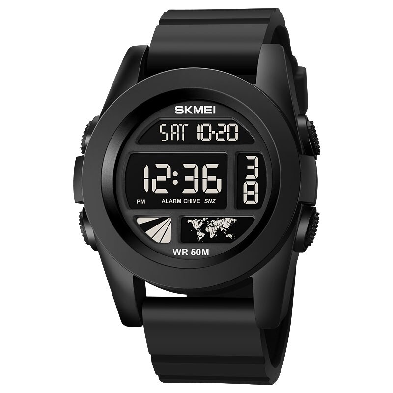 Skmei Lichtgevend Horloge Voor Mannen Sport Klok Digitale Horloges Waterdicht Horloge Horloge Alarm Countdown Relogio Masculino: Black1