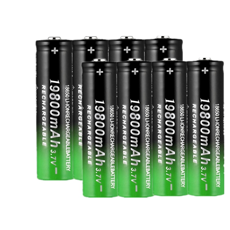 3.7V 18650 19800mAh Rechargeable Battery High Capacity Li-ion Rechargeable Battery For Flashlight Torch headlamp Battery