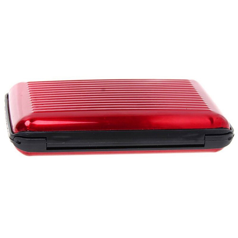 Portemonnee Zaken Id Credit Card Case Houder Anti Rfid Scanning Kaarthouders Voor Mannen Vrouwen Pr: Rood