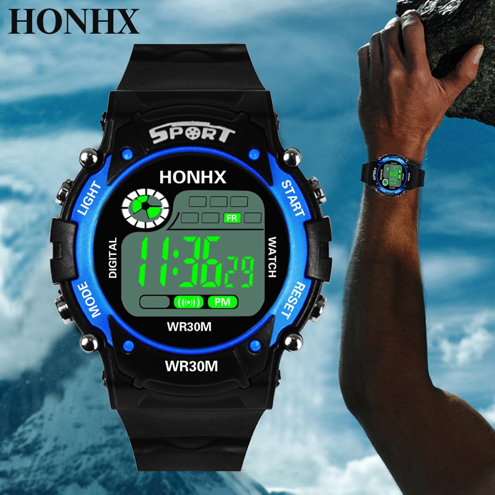 Men Watches Digital Analog LED Display With Alarm Date Watches Male Outdoor Sports Silicone Wrist Clock Reloj Hombre homme
