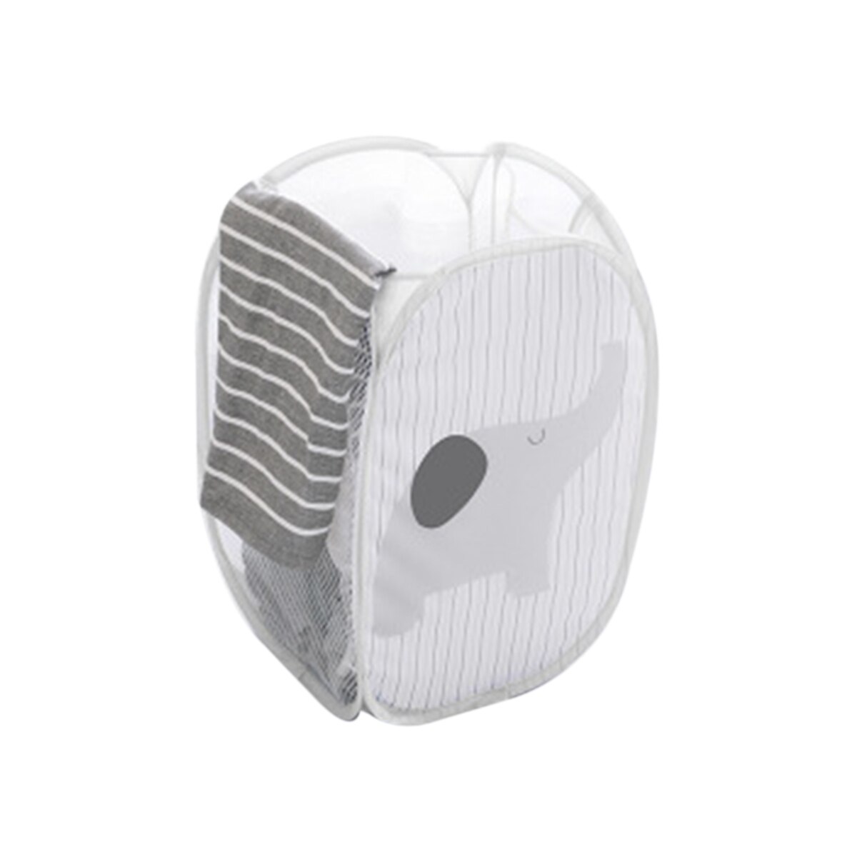 Washing Dirty Clothes Big Basket Organizer Cartoon Foldable Handle Stand Storage Box Toy Bin Laundry Basket Super Large Bag: C