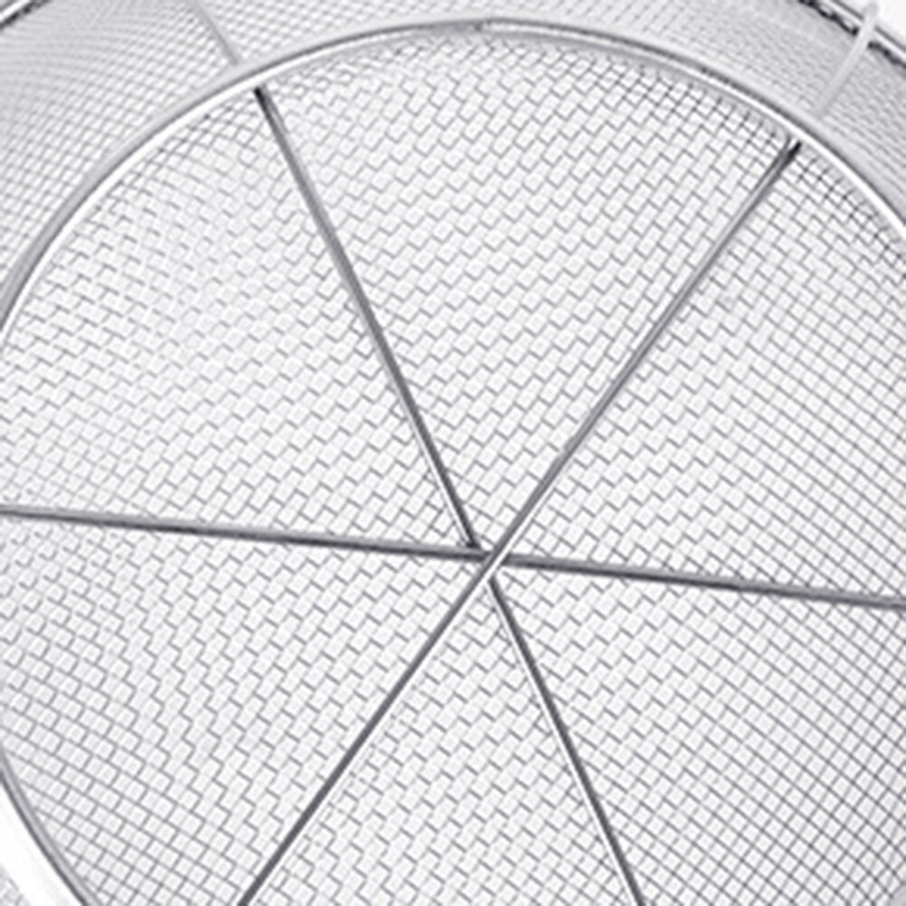 Stainless Steel Fine Mesh Washing Rice Strainer Portable Fruits Vegetable Sieve Colander Multifunctional Kitchen Supplies