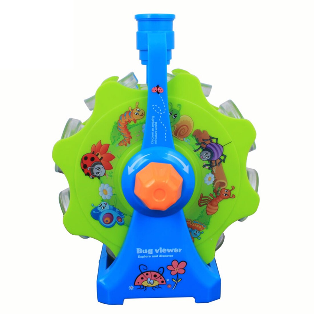 Kids Ferris Wheel Insect Viewer Microscope Bug Observer Biology Science Kits Learning Toys - Random Color