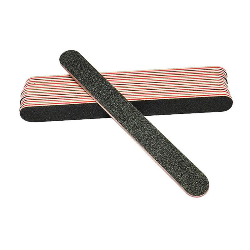 Zwarte schuurvijl, buffer, dubbelzijdige nagelkunst, manicure, schuurvijl voor salon, manicure, uv-gelpolijstmachine