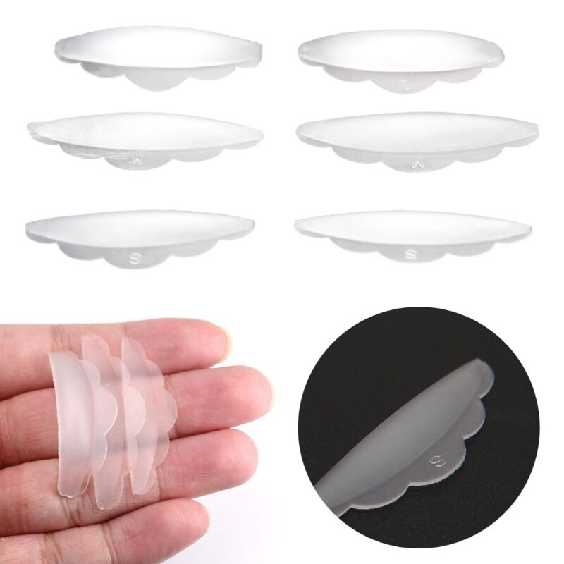 1 set /6 stuks wimperlifting liftende krullers krul siliconen wimperverlengingsschildjes pads en