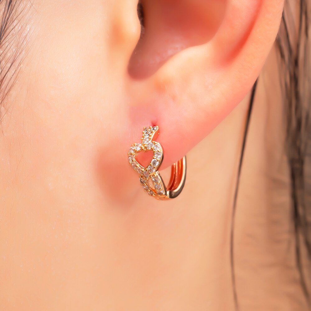 Essff adorável doce coração design brincos de argola para mulheres meninas piercing círculo brinco delicado pequenos presentes acessórios jóias