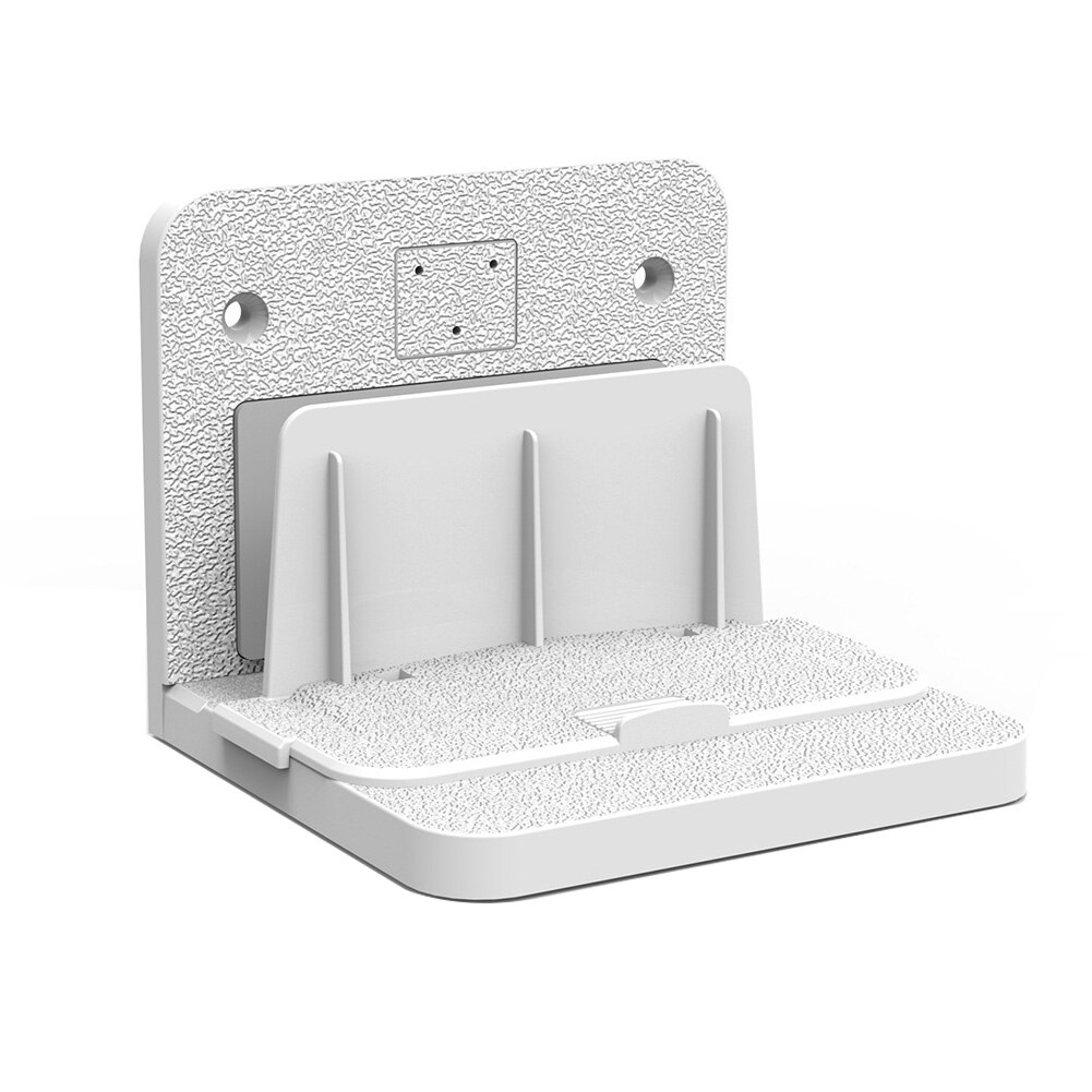 Support universel pour petit appareil, routeur, Modems de maison, support de boîtier TV, Stable, Angle réglable au mur, installation facile: WHITE