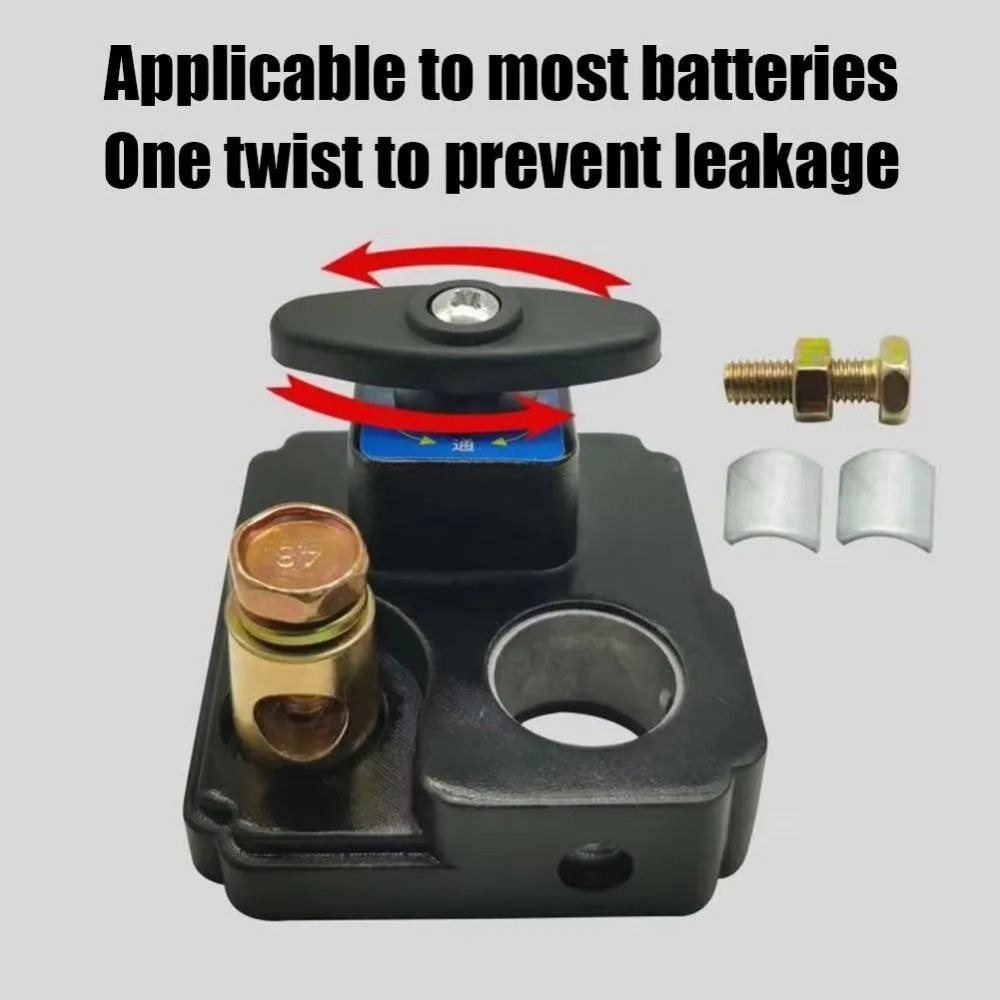 12V/24V Car Battery Disconnect Switch Disconnect Isolator Quick Cut-off Power Cutoff Switch Battery Terminal Metal
