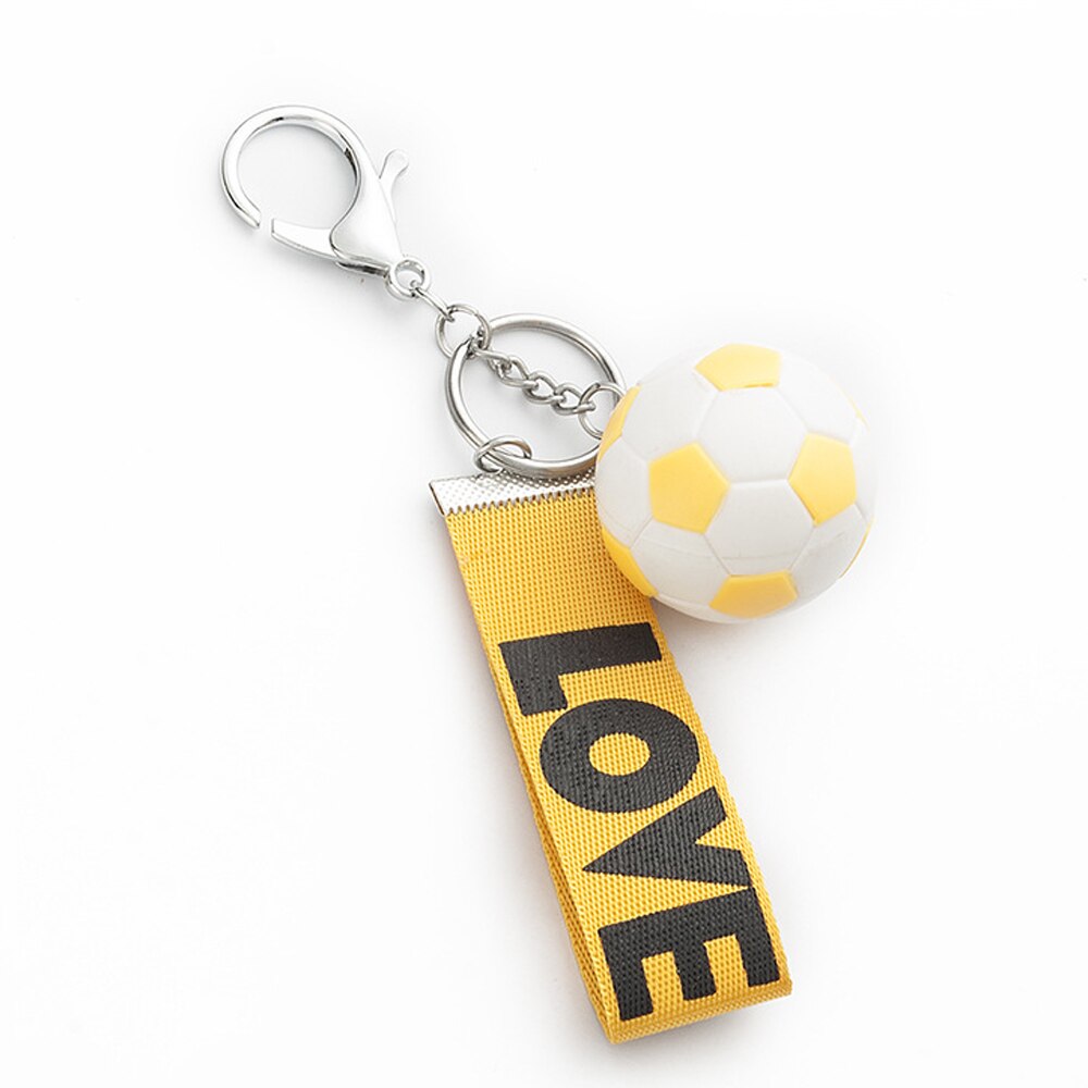 FußBall Ketten Nylon Seil FußBall Liebe Schlüsselbund Halfter Für Frauen Männer Soccers Fans Souvenir
