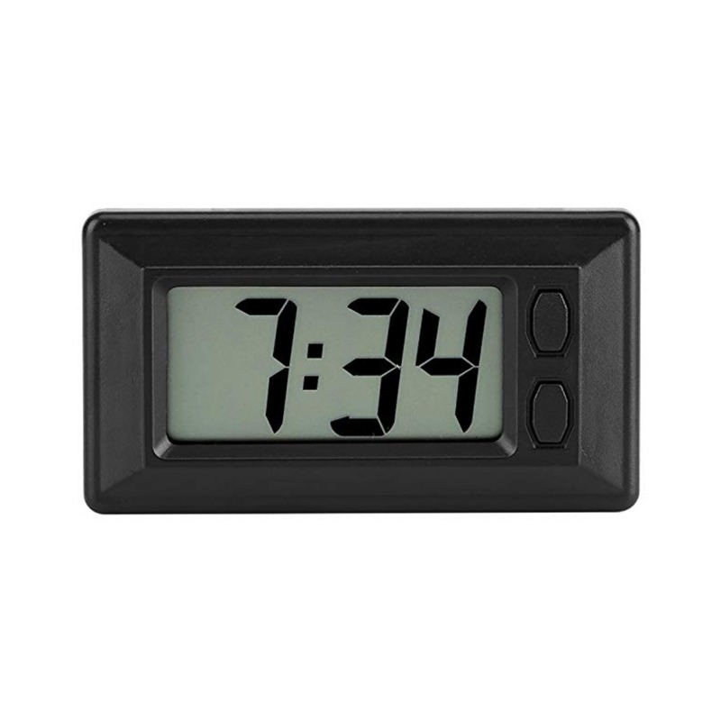 Car Clock Car LCD Screen Clock Electronic Watch Car Dashboard Large Digital Clock Time Self-Adhesive Bracket Car Accessories1