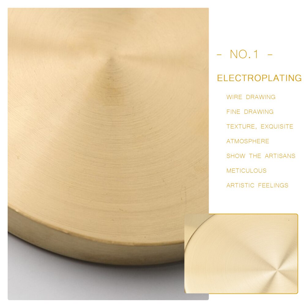 Golden Lade Luxe Metalen Ronde Opbergvak Smiple Snack Cake Display Rvs Metalen Plaat Fotografie Props Home Decor