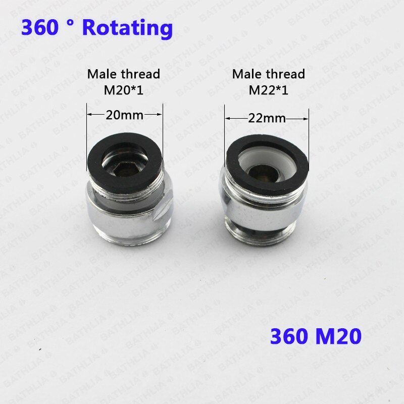 Adaptateur de robinet pivotant en laiton mâle M24 | 360 degrés adaptateur de robinet réglable, adaptateur de robinet de cuisine, taille adaptateur pivotant: 360M20