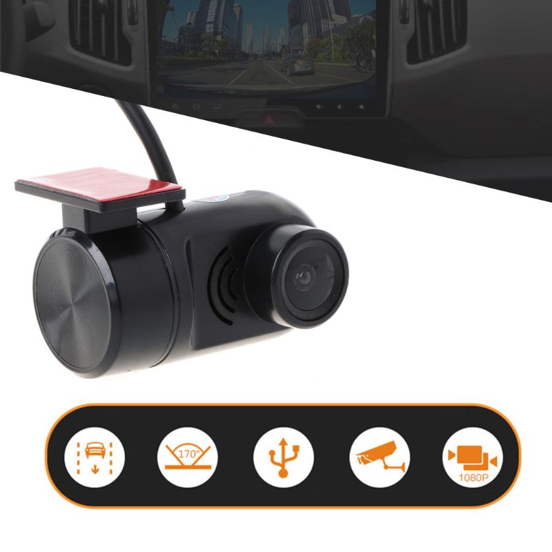 Dashcam auto dvr usb camera voor  hd 170 graden rijden recorder nachtzicht g-sensor