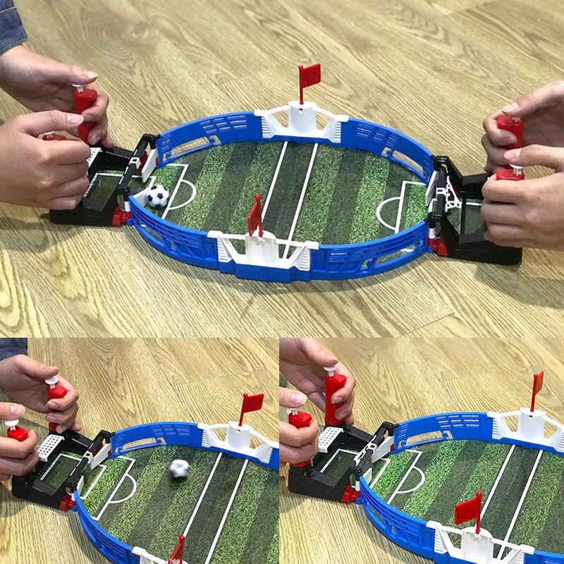 Newly Mini Tabletop Soccer Game Desktop Mini Football Tabletop Arcade Game Fun Kids Adults Table Soccer