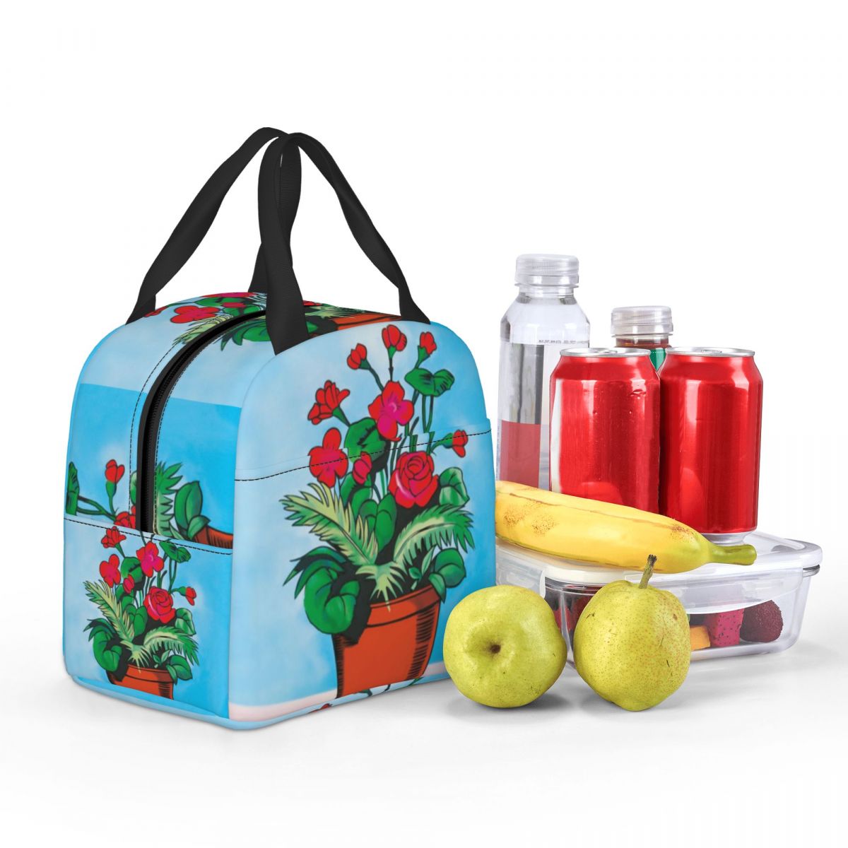 Custom La Maceta Flower Pot Loteria Card Mexican Bingo Lottery Insulated Lunch Bag for Women Leakproof Thermal Cooler Bento Box
