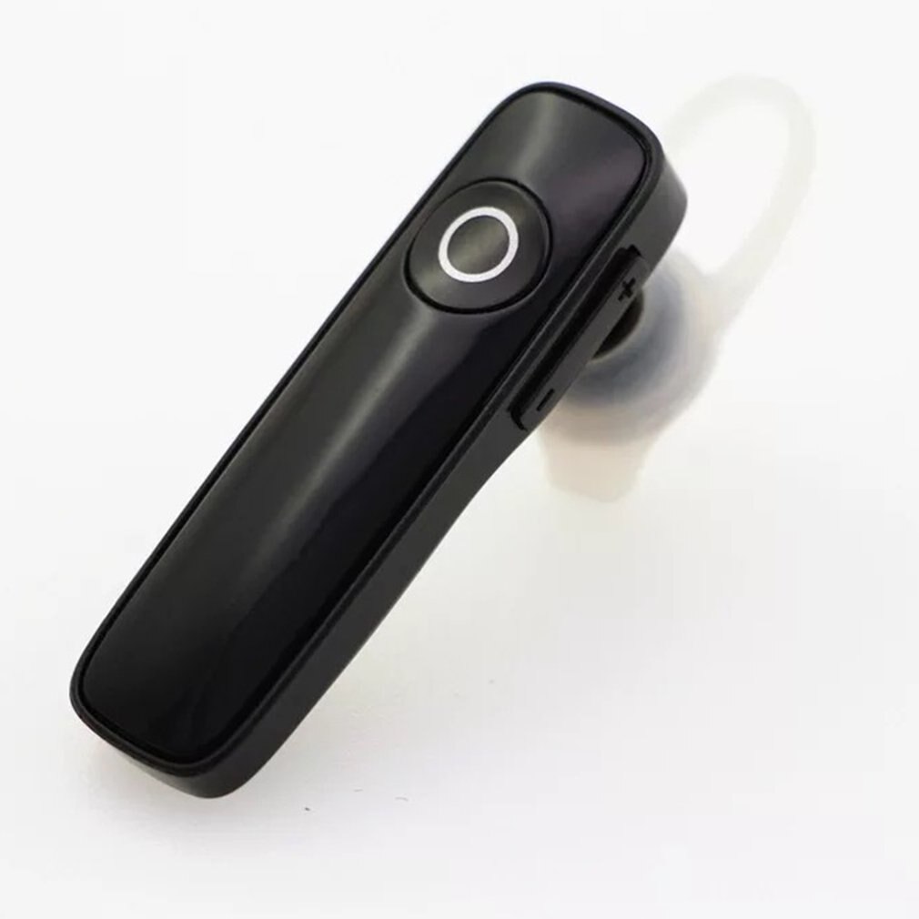 M163 bluetooth oordopjes mini stereo bluetooth headset draadloos hangend oordopjes sport handsfree oordopjes met microfoon voor telefoon: Zwart