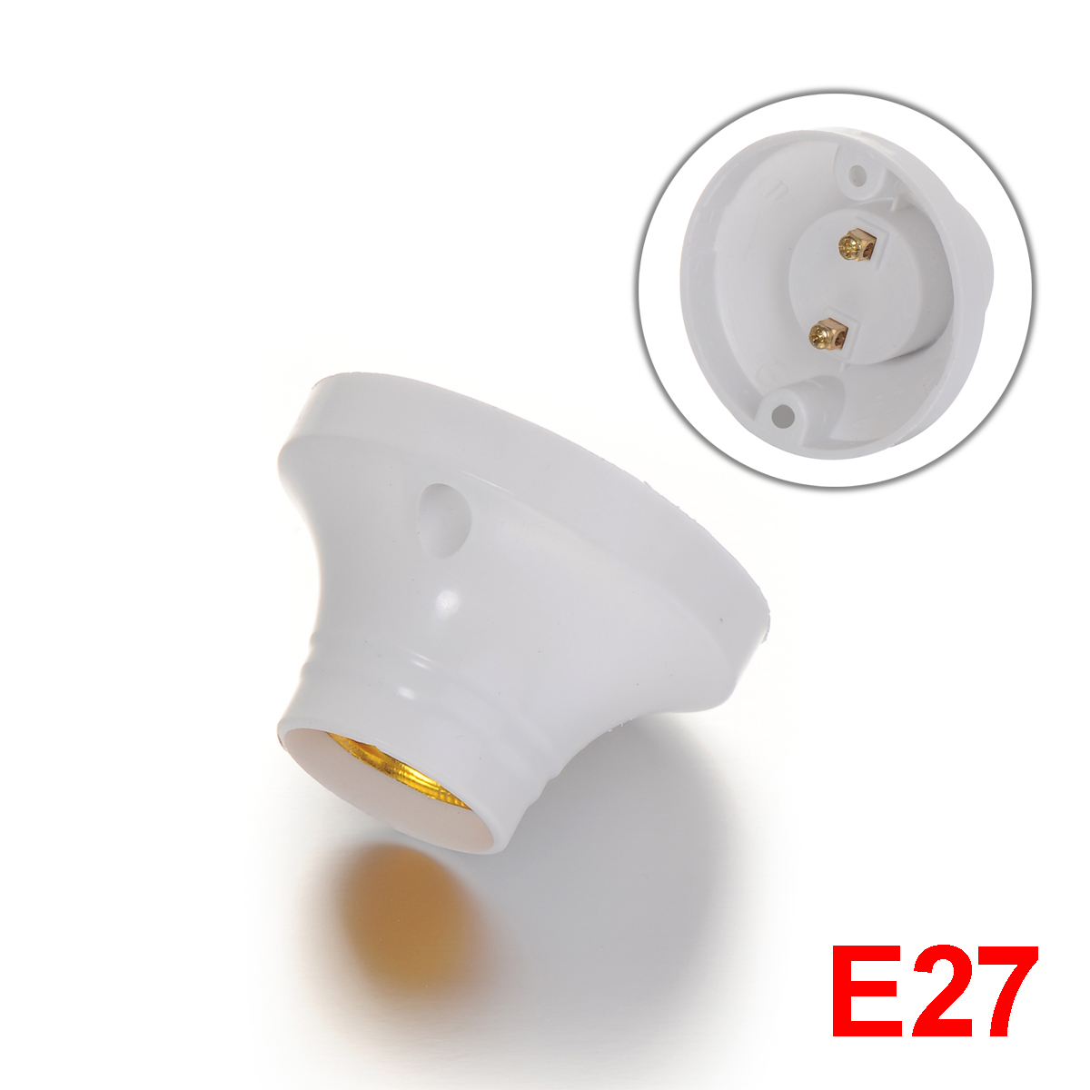 E14 E27 Lamp Holder E27 Bulb Base Adapter E14 Cartridge With Mount LED Light Round Lamp Screw Cap Fitting E26 E27 Socket: black
