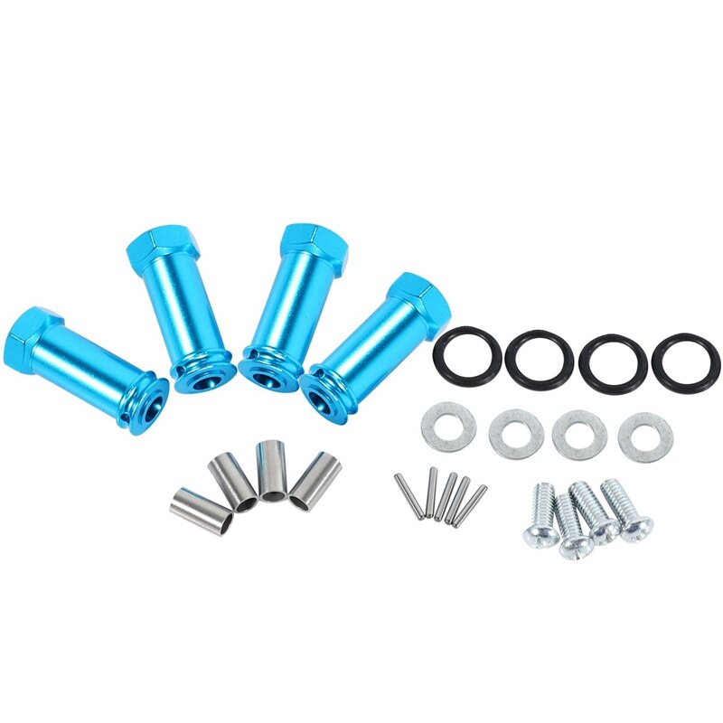 Adaptador de extensión de cubo hexagonal de 12Mm y 24Mm, espaciador de rueda Wltoys 1/18 A949 A959 A969, placa de colisión delantera y trasera