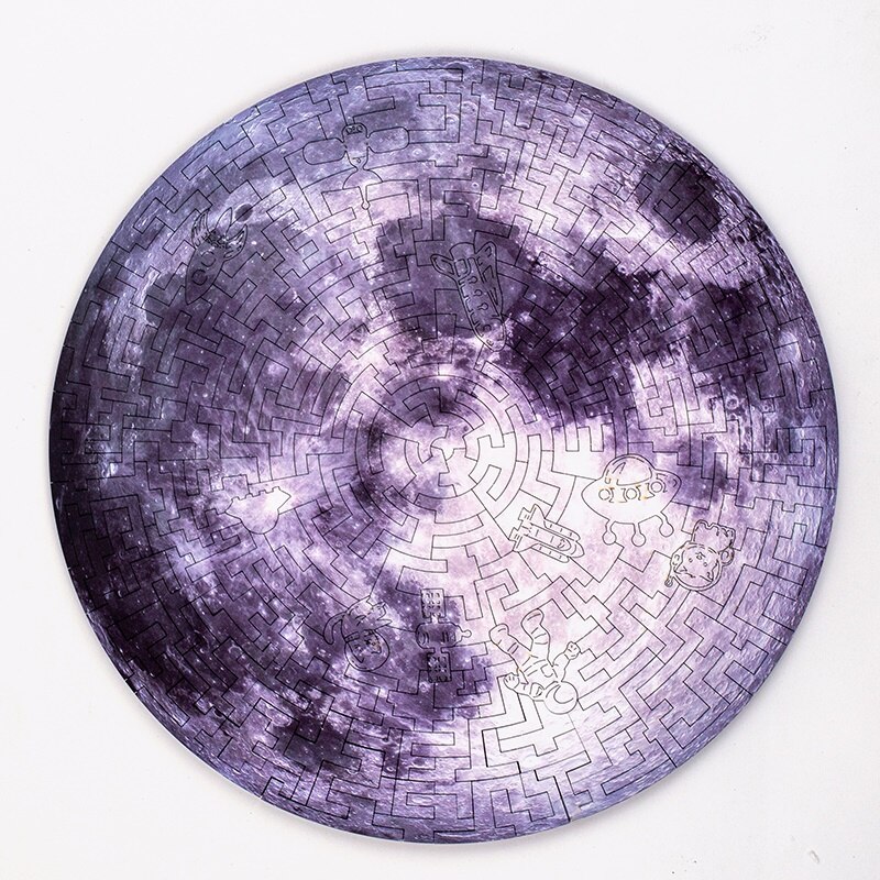 Unieke Maan Houten Puzzels Mysterieuze Puzzel Cadeau Voor Volwassenen Kids Educatieve Puzzel Fabulous Interactieve Spelletjes Speelgoed