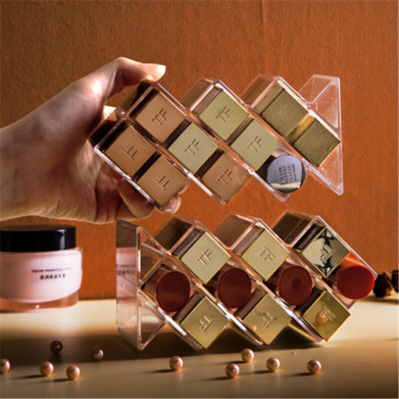 Stor størrelse makeup arrangør make up opbevaring smykker små ting parfume organisator til kosmetik akryl skrivebord makeup smykker æske