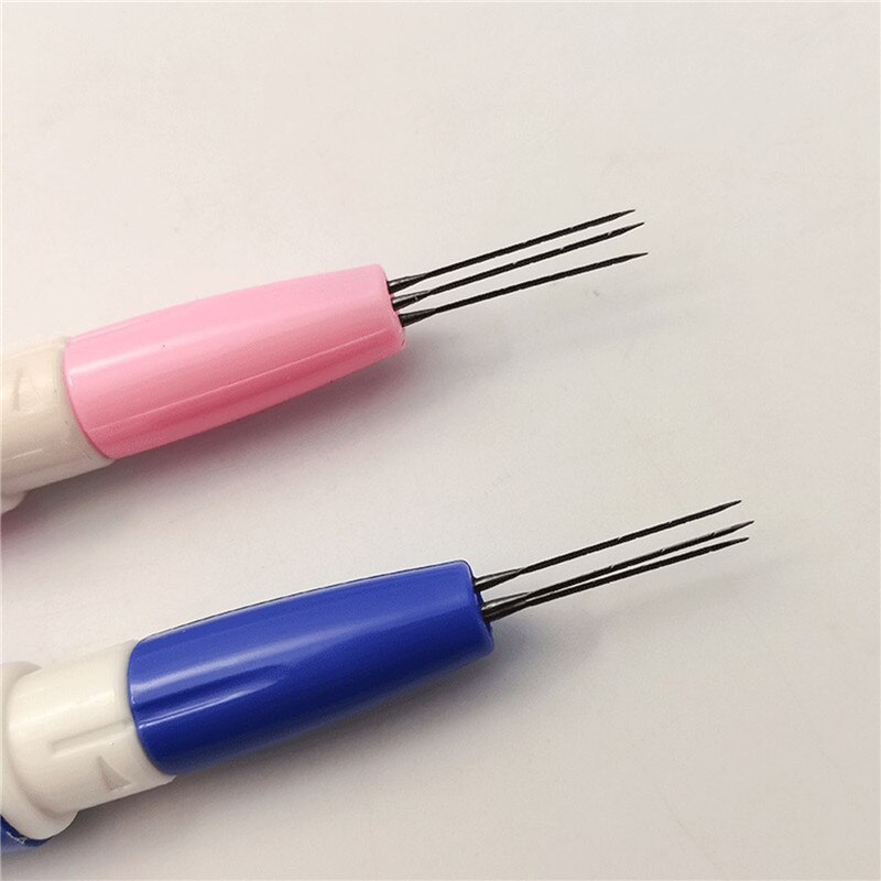 Wool Felt Poke Pin Needle Pen Poking Tools For Wool Felting Replace Needles DIY Needlwork Craft Accessories Multi Needle Stitch