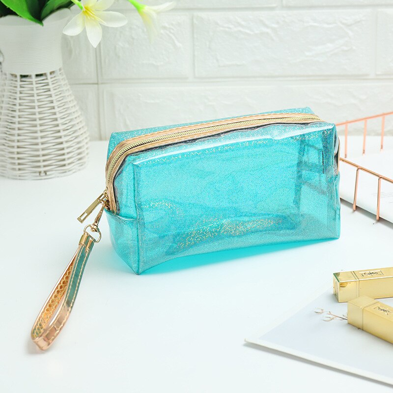 Wash Bag PVC Portable Lady cosmetics Cute Transparent Cosmetic Bag Cute Makeup Bag Summer Women