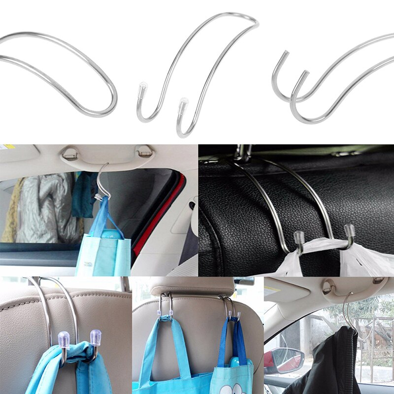 Multifunctionele Auto Houder Auto Rugleuning Haak Voor Boodschappentassen Voertuig Organizer Opslag Hoofdsteun Hanger Clips Auto Accessoires