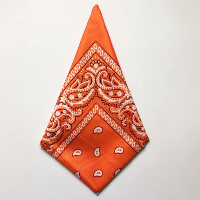 Bandana Square Scarf Unisex Hip Hop Headwear Hair Neck Scarf Men Square Scarves Print Handkerchie Cashew Flowers: OR