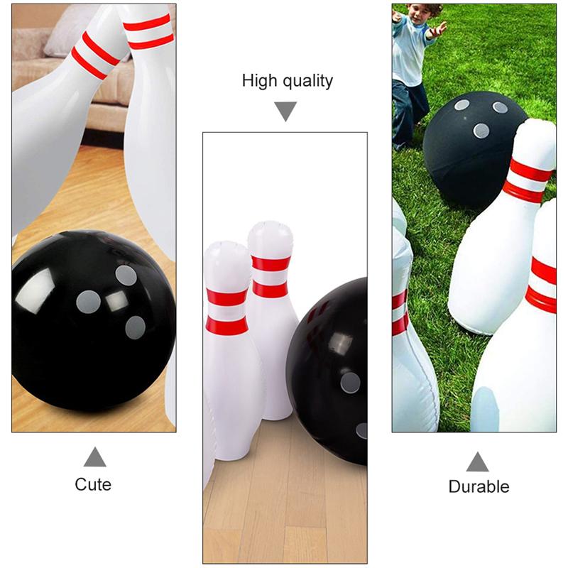 7pcs Inflatable Bowling Games Outdooe Leisure Bowling Ball Game Set