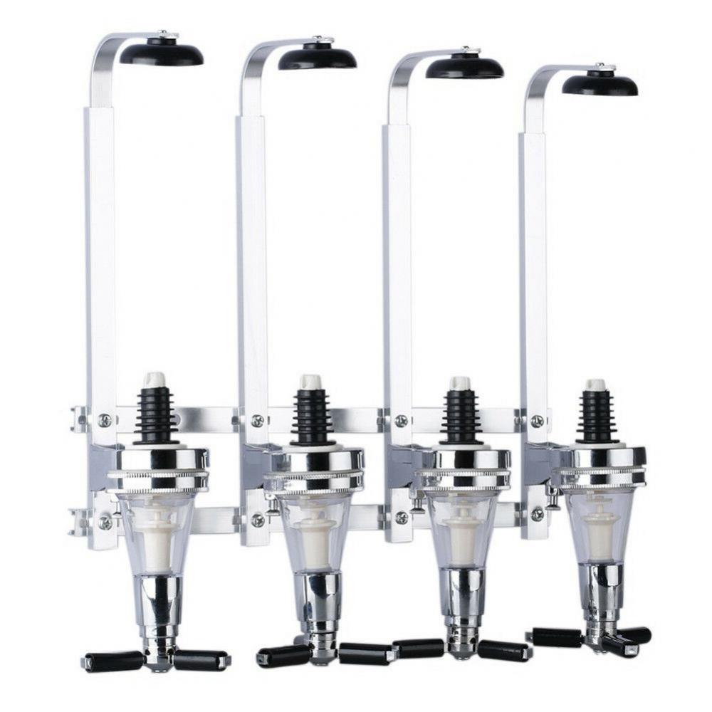 Wine Dispenser 25/30/45ml Wall Mounted Stand 4 Bottle Beer Home Bar Pourer Rack