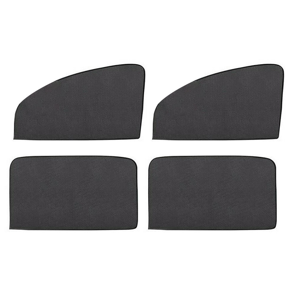 4 stuks Magnetische Zonnescherm Voor Achter Side Window Protector Zwarte Auto Gordijn Voor Zonnescherm Auto Accessoires