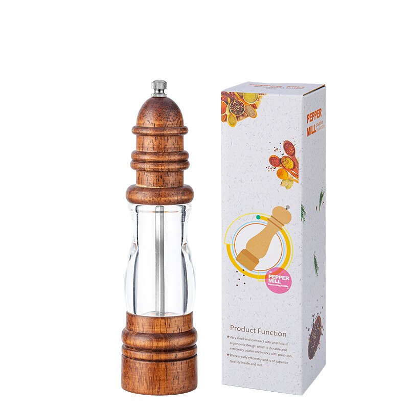 Wood Pepper Mill and Salt Shaker Set, Kitchen Gadgets: B