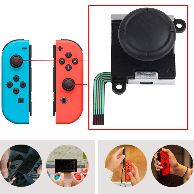 3D Analoge Joystick Thumb Sticks Sensor Vervangingen Voor Nintendo Switch Vreugde Con Controller