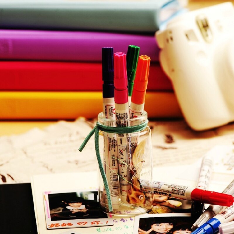 Verf Marker Pennen Fine Tips Waterdicht Art Permanente Olie Gebaseerd Diy Craft Decor K92C