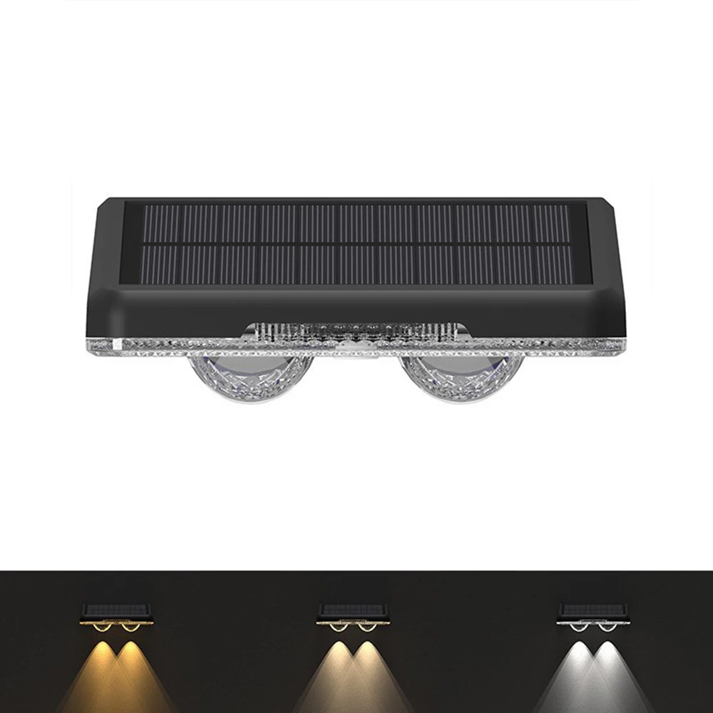 Solar LED-licht Solar wandlamp buiten IP65 waterdichte hoge helderheid lichtgevende verlichting voor buitentuin balkondecoratie: Blauw / 6-10W