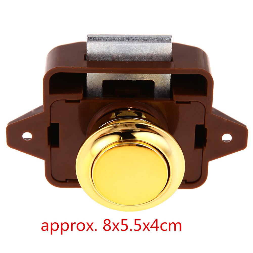 Mini Push Lock Knop Vangst Lock Kast Deurknop Camper Caravan Camper Rv Kast Lade Push Klink