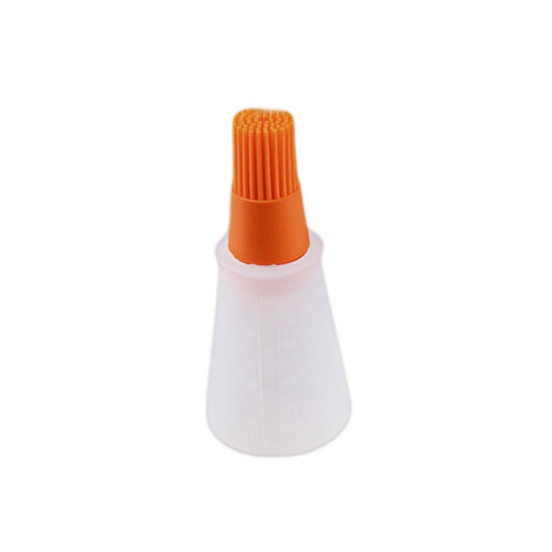 Brochas de silicona resistentes a la temperatura para batir barbacoa, brocha para botella de aceite, 1 Uds., accesorios para hornear, utensilios de cocina, utensilios para barbacoa: Naranja
