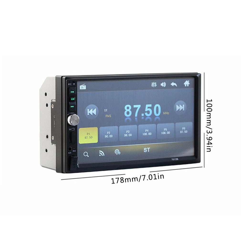 Mp5 bildisplay bil dobbel spindel  mp4 kort multimediaspiller multimediaspiller 7 tommers  mp5 bildisplay