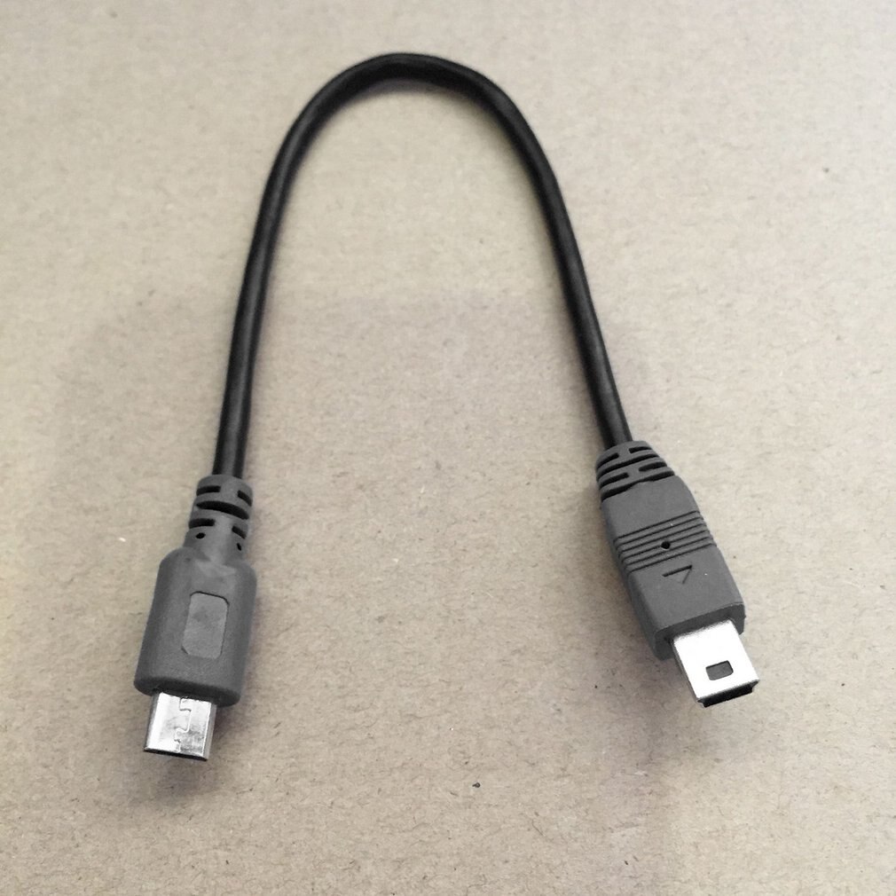 20Cm Micro Usb Naar Mini Usb Otg Kabel Male Naar Male Converter Adapter Data Opladen Mini 5-Pin usb Verlengkabel Usb 3.1 Type-C