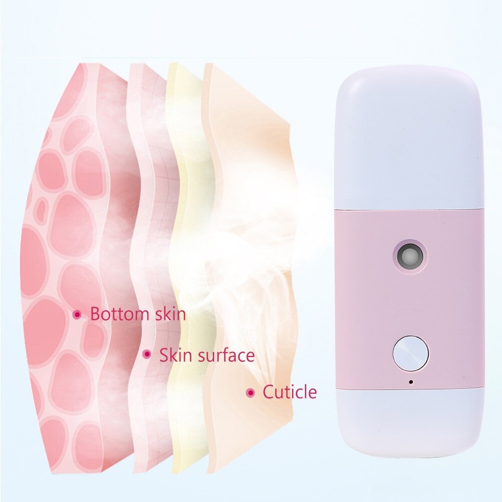 Mini Draagbare Oplaadbare Facial Luchtbevochtiger Mist Spuit Hydraterende Apparaat