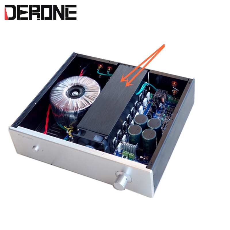 Ventilador de 8CM, radiador de potencia para túnel de viento de acoplamiento, disipador de calor, refrigeración por aire, radiador de aluminio,