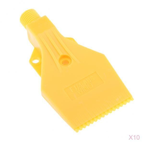10 st 1/4 '' gänga, platt vindstråle luftblåsande munstycksspruta 3 hål vindstrålesprutmunstycke, mini luftmunstycke, tryckluftsmunstycke