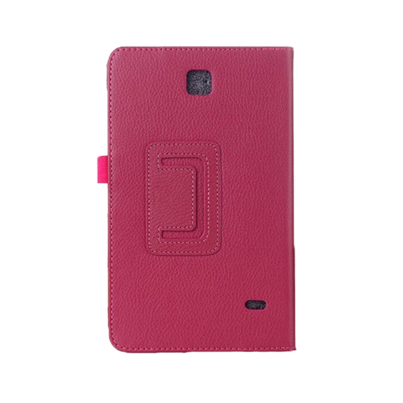 Samsung Galaxis Tab 4 7.0 zoll sm -t230 t231 t235 litschi-aufbringen kippen ledertasche faltbare halterung Tablette-abdeckung: Rose