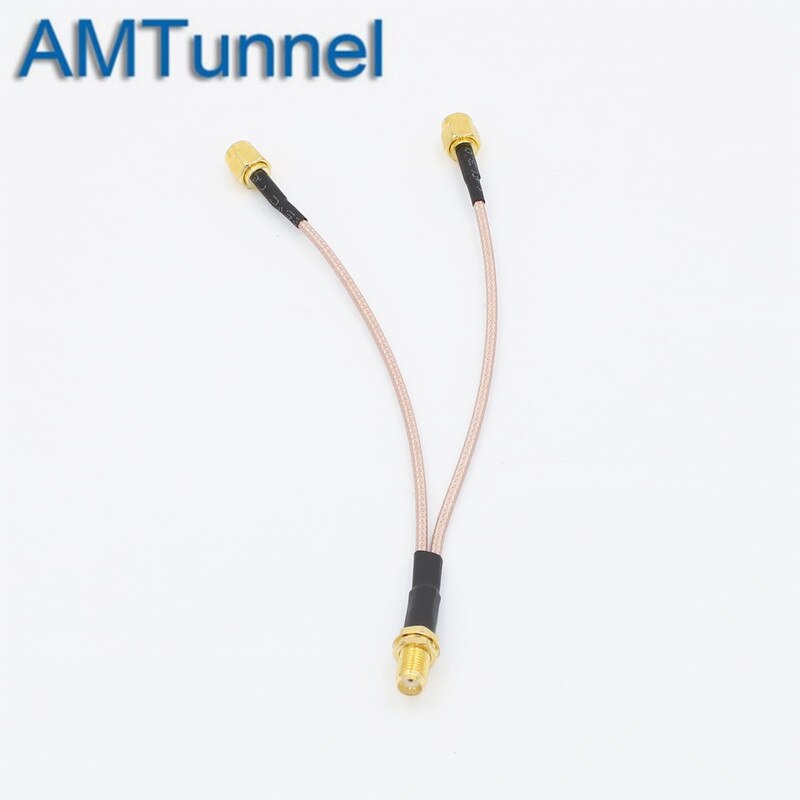 Sma Female Naar TS9/Sma/CRC9 Mannelijke Connector Splitter Combiner Rf Coaxiale Pigtail Kabel Gebruik Voor 3G 4G Modem Huawei Zte: SMA to 2xSMA male